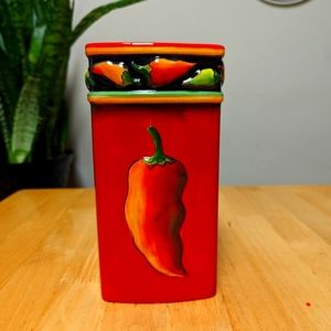 Clay Art Jalapeno Utensil Canister